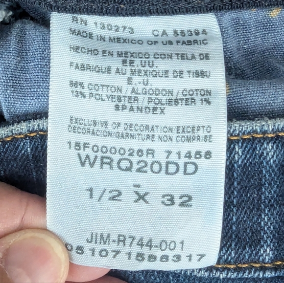 Wrangler Q Baby Size 1/2 Jeans Dark Wash - Picture 9 of 14